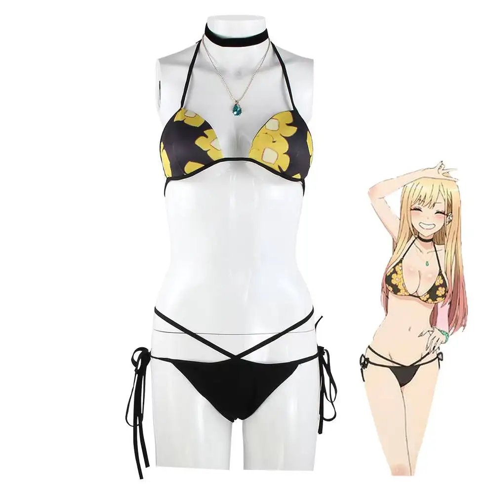 Kitagawa Anime Cosplay - アニメ私のドレスアップダーリン北川マリンビキニコスプレ衣装水着夏のビーチ水着衣装ハロウィンカーニバルパーティー