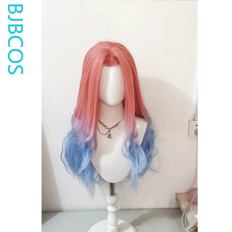 Anime Cosplay Blue Hair - スタイリング済みウィッグ ‌ Mizi コスプレウィッグ アニメ エイリアンステージ