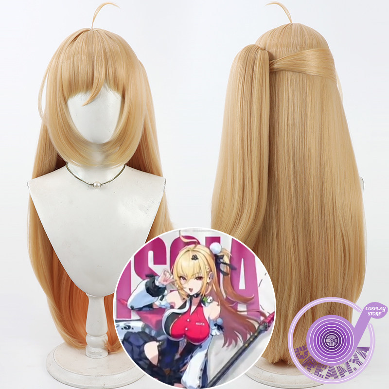 Anime Zero Cosplay - Cissia コスプレウィッグ Zenless Zone Zero ピグテールロング耐熱人工毛ハロウィンパーティーロールプレイカーニバル