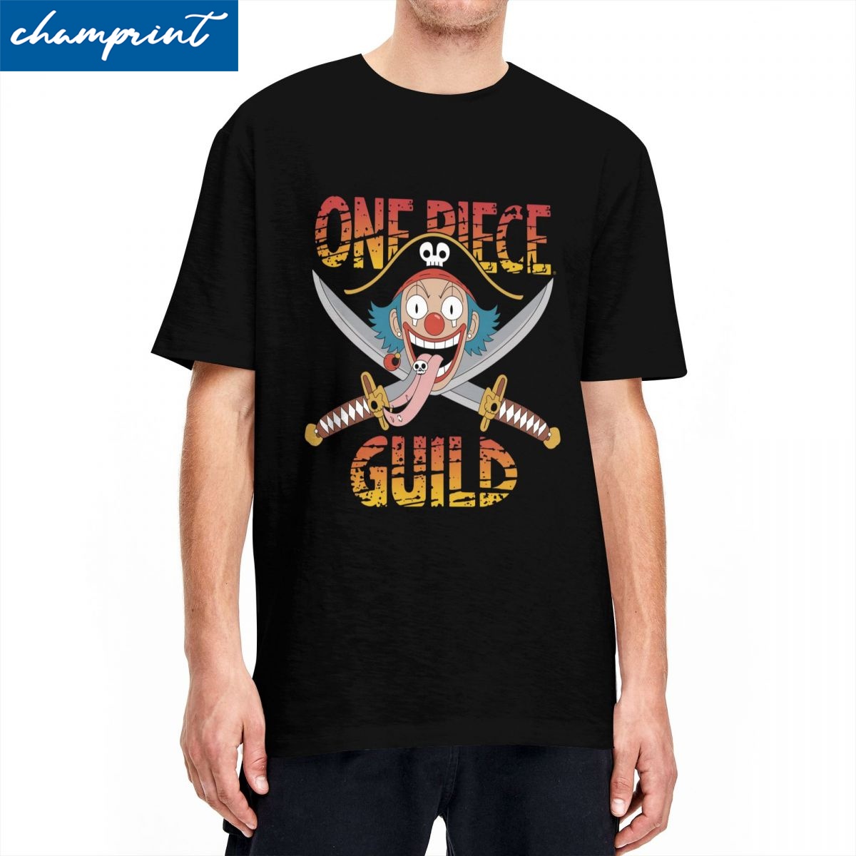 Anime Cosplay Ideas For Women - 男性女性ワンピースクロスギルド Tシャツアニメ綿 100% 服ノベルティ半袖ラウンドカラー Tシャツギフトアイデア Tシャツ