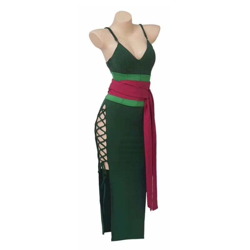 アニメワンピース ロロノア・ゾロ コスプレ衣装 女性用ドレス - Anime Zoro Cosplay Female のレビューと価格