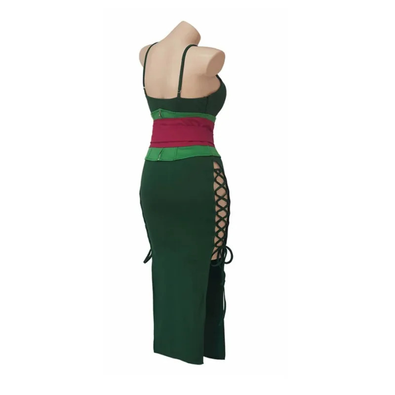 アニメワンピース ロロノア・ゾロ コスプレ衣装 女性用ドレス - Anime Zoro Cosplay Female のレビューと価格