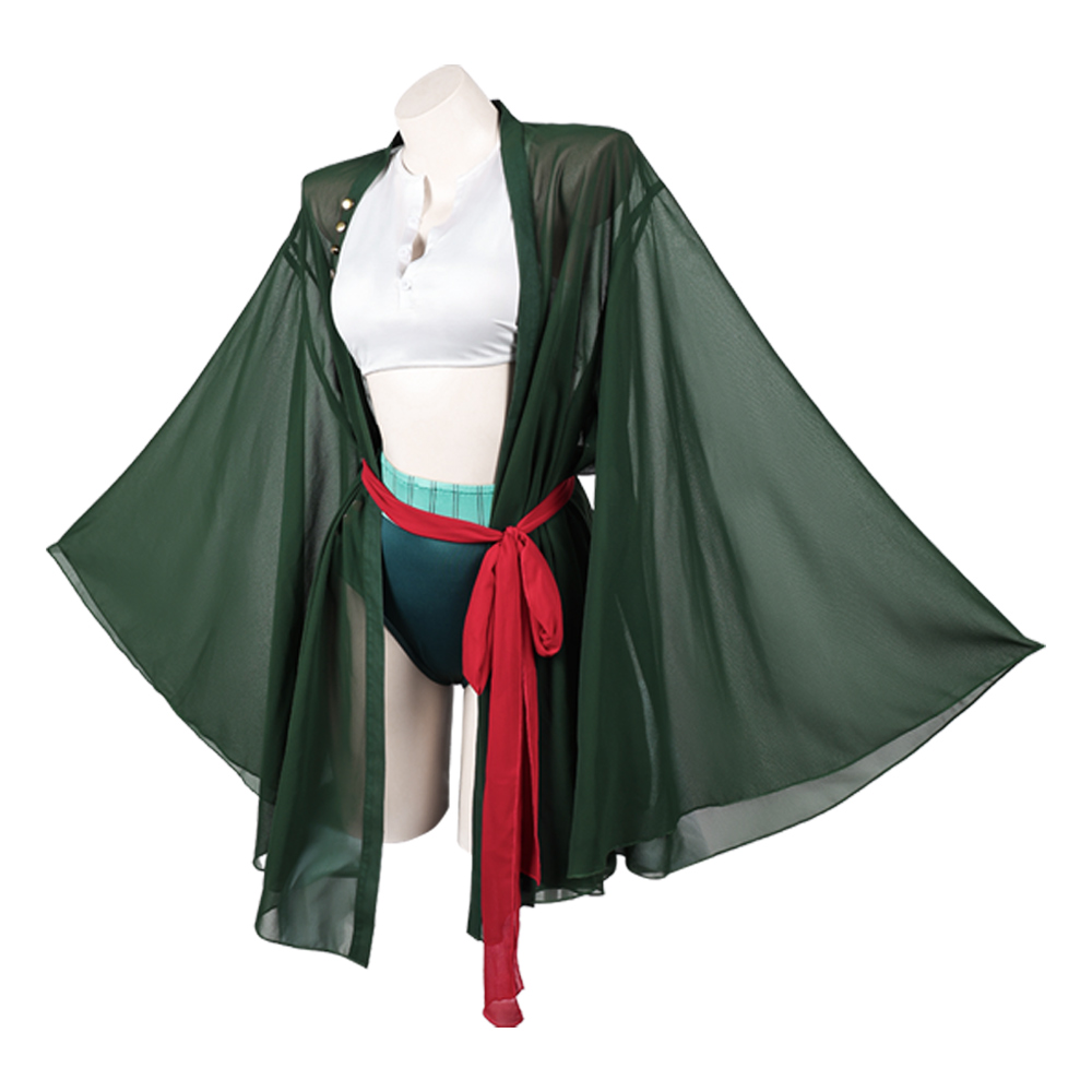 海賊レディロロノアのゾロ水着コスプレファンタジーセクシーなス - Anime Zoro Cosplay Female のレビューと価格