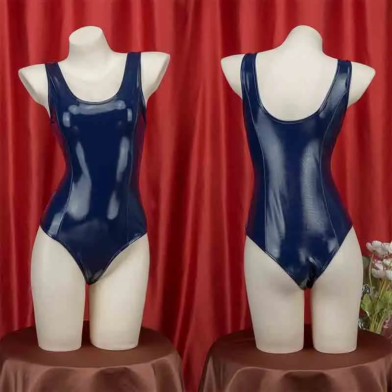 日本のネイビーブルーのスカムズ水着、かわいいアニメコスプレジ - Anime Cosplay Bikini のレビューと価格
