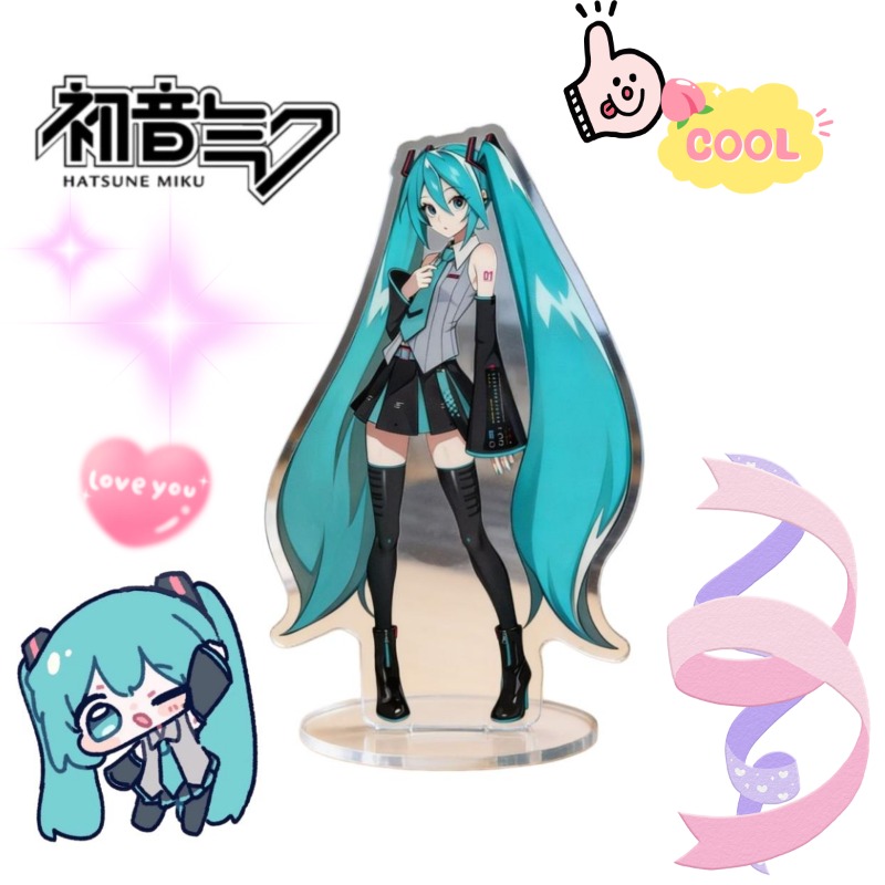 初音ミク 10 センチメートルアクリルスタンドかわいいアニメ - Anime Cosplay Roleplay のレビューと価格