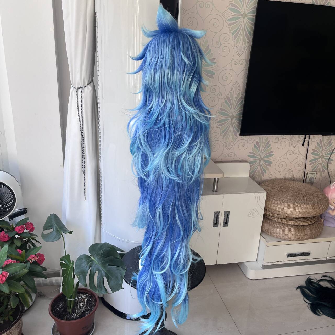 [スタイリッシュウィッグ]イディアコスプレウィッグアニメツイ - Anime Cosplay Blue Hair のレビューと価格