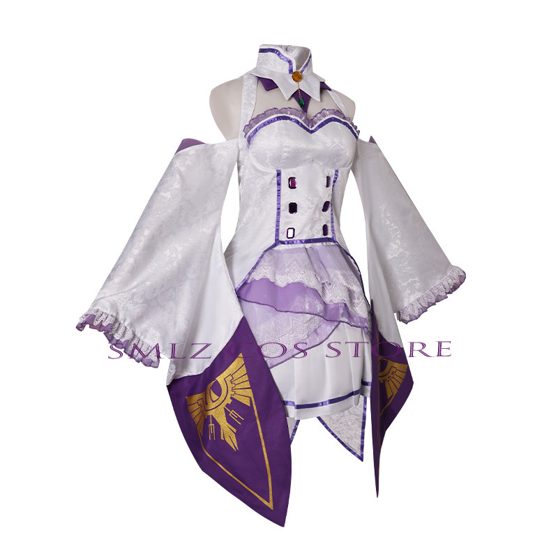 エミリアコスプレアニメ再ゼロカラハジメル異世界生活衣装白制服 - Anime Zero Cosplay のレビューと価格