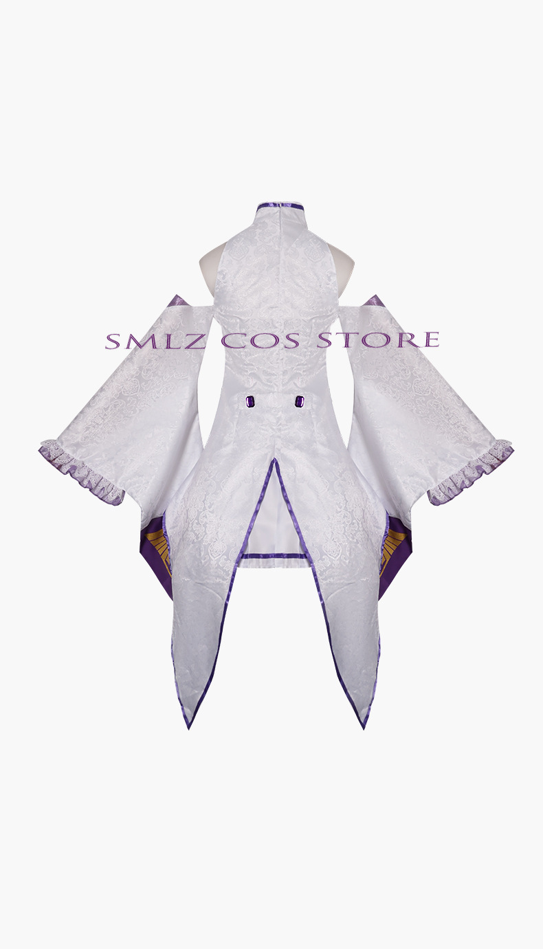 エミリアコスプレアニメ再ゼロカラハジメル異世界生活衣装白制服 - Anime Zero Cosplay のレビューと価格