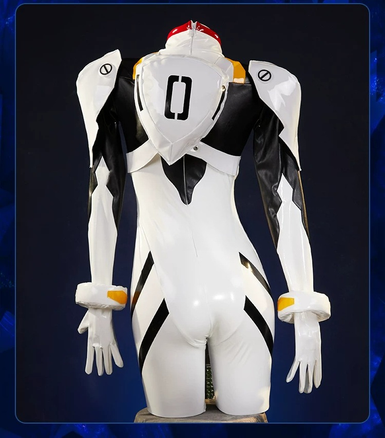 綾波レイ プラグスーツ コスプレ衣装 ホワイト PU レザー - Anime Cosplay Bodysuit のレビューと価格