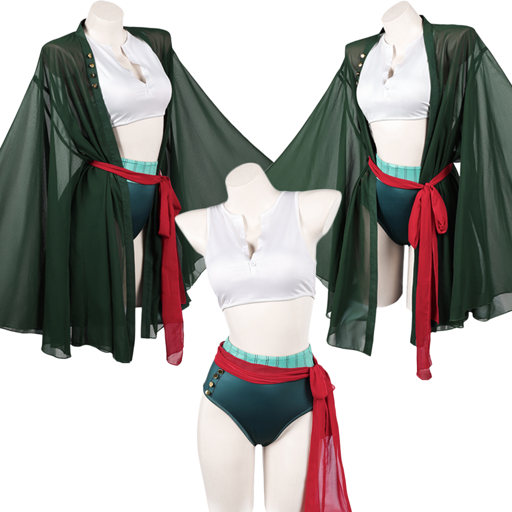 女性海賊ロロノアコスプレゾロ衣装女性ロールプレイファンタジア - Anime Zoro Cosplay Female のレビューと価格