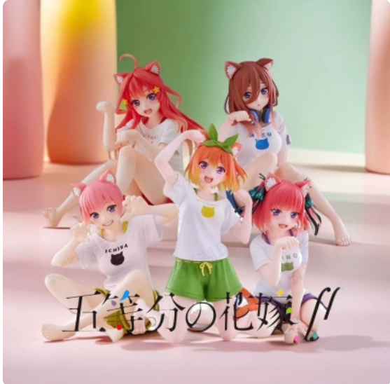 フィギュア五等分の花嫁中野一花コスプレアニメ Q バージョン - Quintuplets Anime Cosplay のレビューと価格