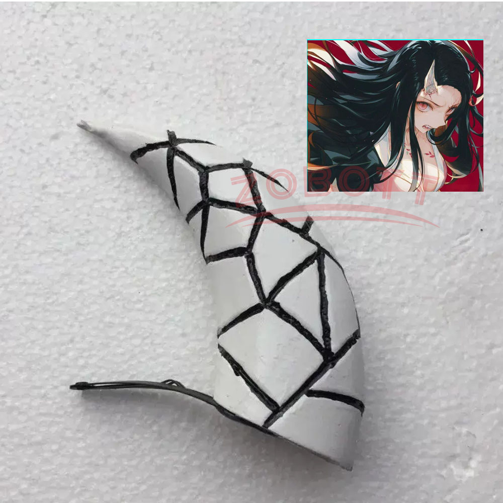 アニメ禰豆子コスプレ小道具帽子ホーンコスプレ衣装ハロウィンカ - Anime Cosplay Nezuko のレビューと価格