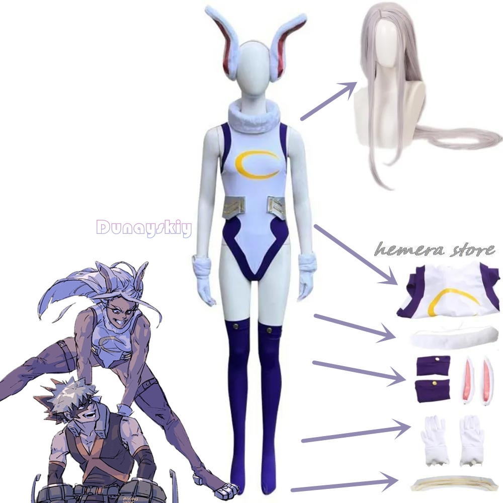 僕のヒーローアカデミア うさぎ山るみ コスプレ衣装 ミルコヒ - Anime Cosplay Bodysuit のレビューと価格