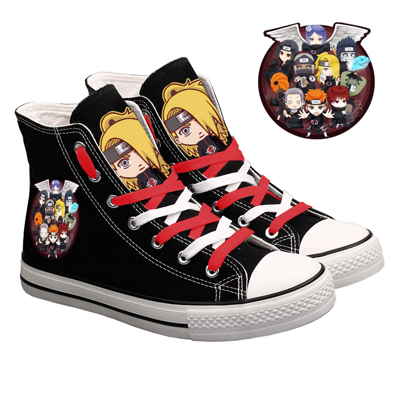 うずまきナルト ハイトップ キャンバス シューズ 男性と女性 - Anime Cosplay Ideas For Women のレビューと価格