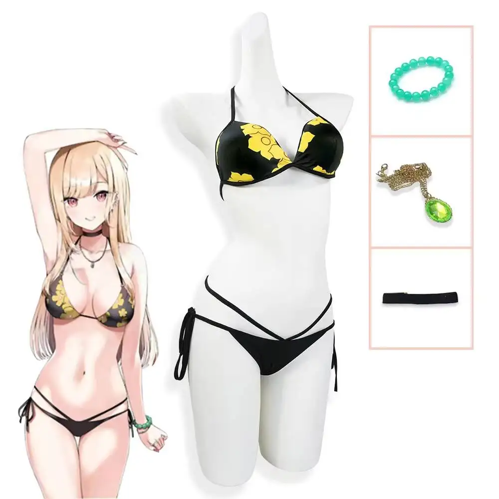 アニメ私のドレスアップダーリン北川マリンビキニコスプレ衣装水 - Kitagawa Anime Cosplay のレビューと価格