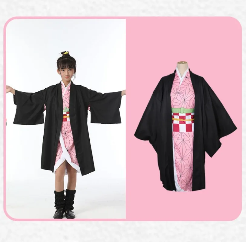 ハロウィンアニメ竈門禰豆子コスプレ衣装着物コスプレカーニバル - Anime Cosplay Nezuko のレビューと価格