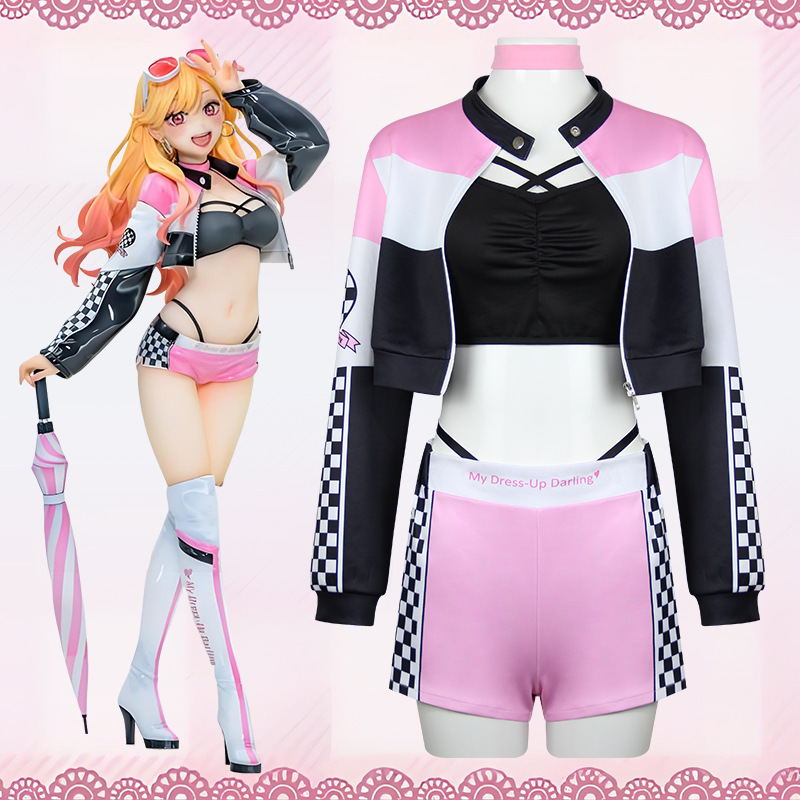 アニメマリン北川私のドレスアップダーリンレーシングスーツコス - Kitagawa Anime Cosplay のレビューと価格