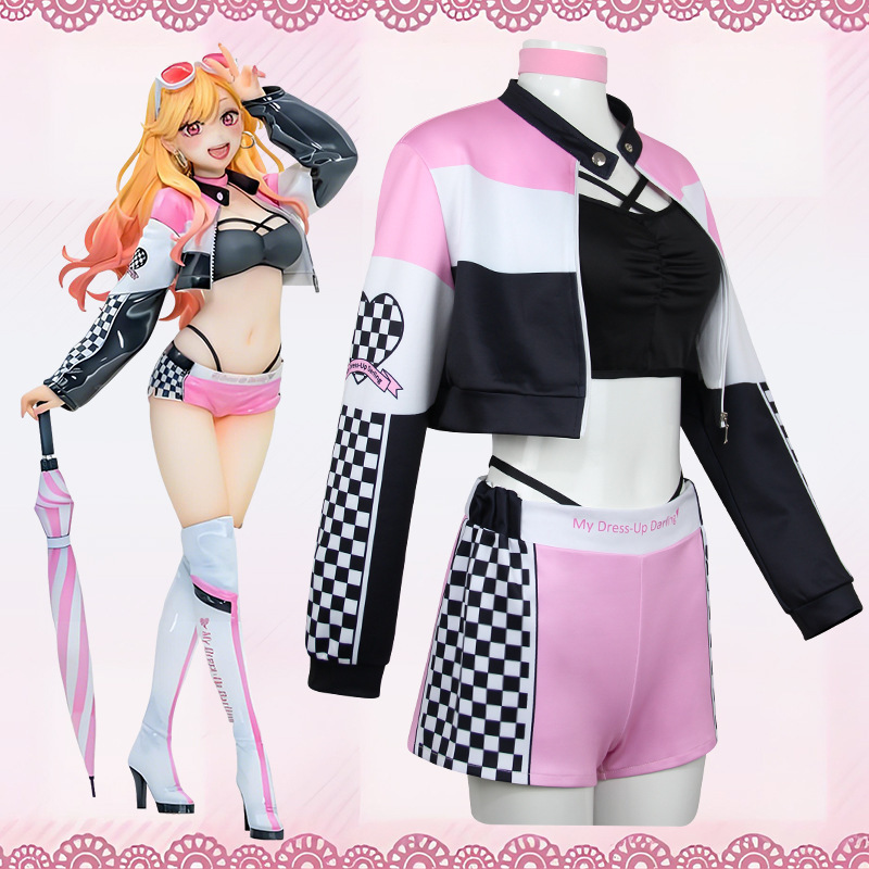 アニメマリン北川私のドレスアップダーリンレーシングスーツコス - Kitagawa Anime Cosplay のレビューと価格