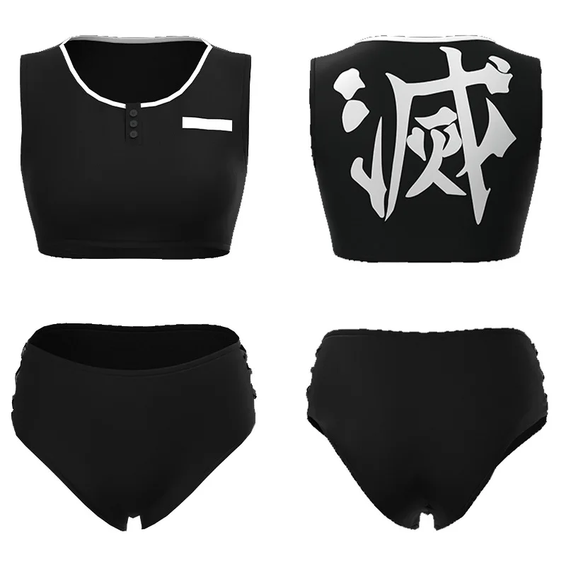 アニメねずこコスプレ 胡蝶しのぶ水着 禰豆子水着 ねずこビキ - Anime Cosplay Bikini のレビューと価格