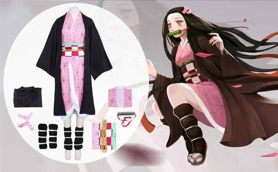 2026年新作アニメコスプレ　竈門禰豆子コスプレ衣装　大人用 - Anime Cosplay Nezuko のレビューと価格