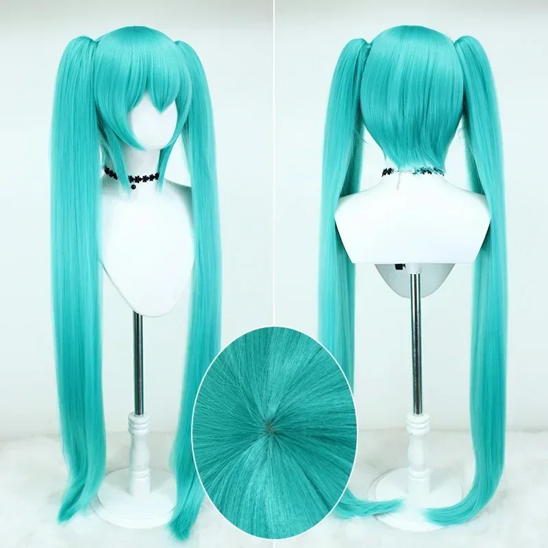 2026 ミク コスプレウィッグ 105 センチメートルロン - Anime Cosplay Blue Hair のレビューと価格