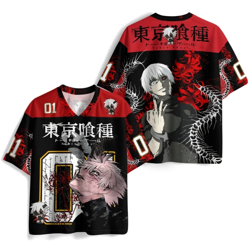 東京グール カネキ ケン アニメジャージ Tシャツ 3D プ - Tokyo Ghoul Mask のレビューと価格