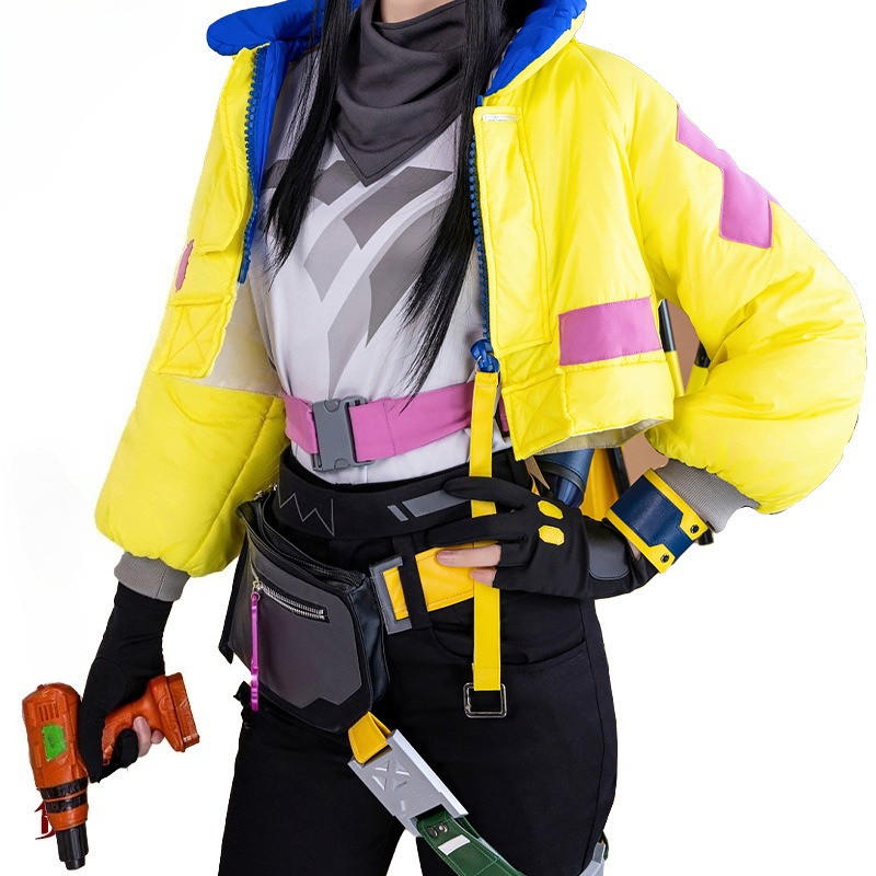 ヴァロラントキルジョイコスプレ衣装フルセット黄色のテックウェ - Anime Cosplay Glasses のレビューと価格