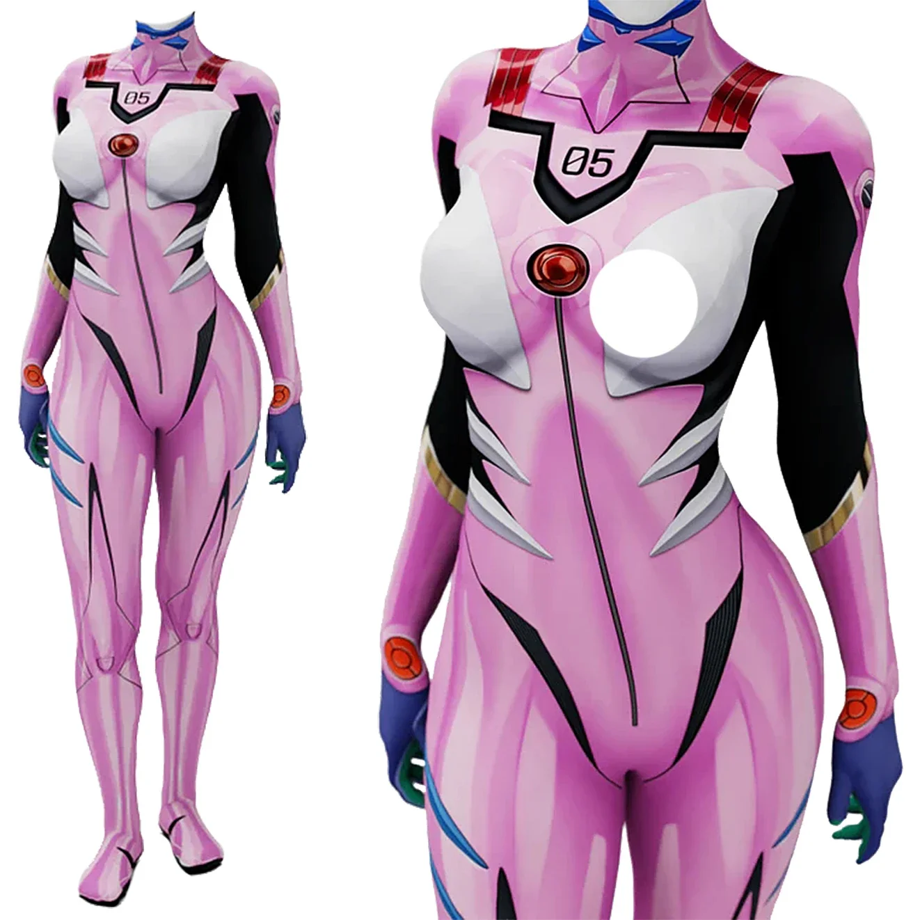 アニメEVA 05 マキナミ コスプレ衣装 スーパーヒーロー - Anime Cosplay Bodysuit のレビューと価格
