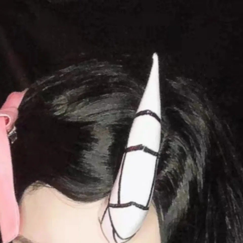 アニメ禰豆子コスプレ小道具頭飾りホーンコスプレ衣装ハロウィン - Anime Cosplay Nezuko のレビューと価格