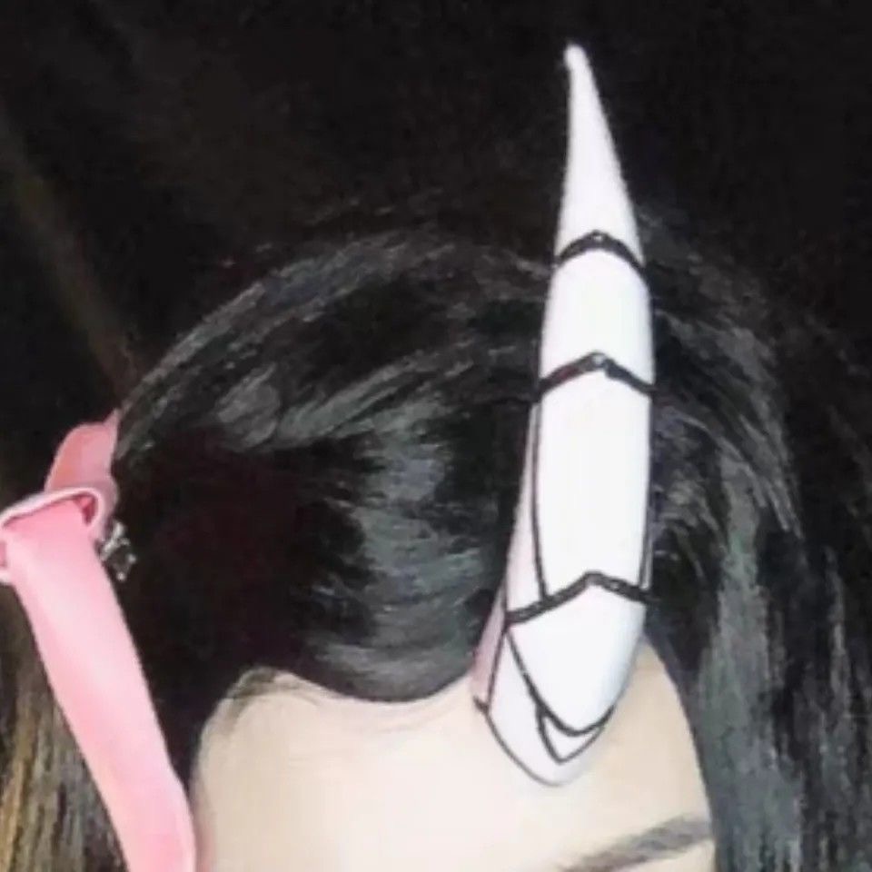 アニメ禰豆子コスプレ小道具頭飾りホーンコスプレ衣装ハロウィン - Anime Cosplay Nezuko のレビューと価格