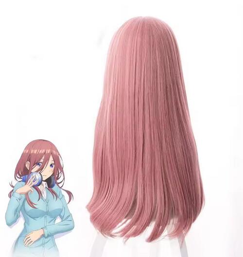 高品質 Gotoubun 五等分の花嫁中野ミクコスプレウィッ - Quintuplets Anime Cosplay のレビューと価格