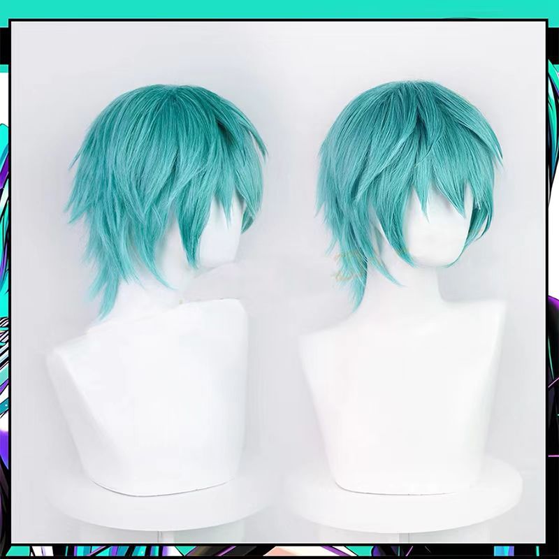 Mikuo コスプレウィッグアニメミクブルーショートヘアアク - Anime Cosplay Blue Hair のレビューと価格