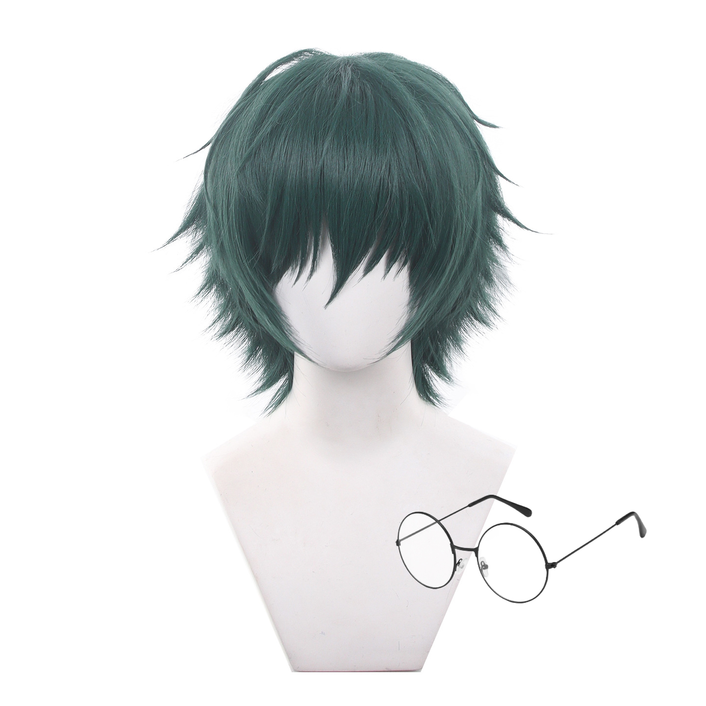 アニメ呪術廻戦マキ・ゼニンコスプレウィッグショートグリーンヘ - Anime Cosplay Glasses のレビューと価格