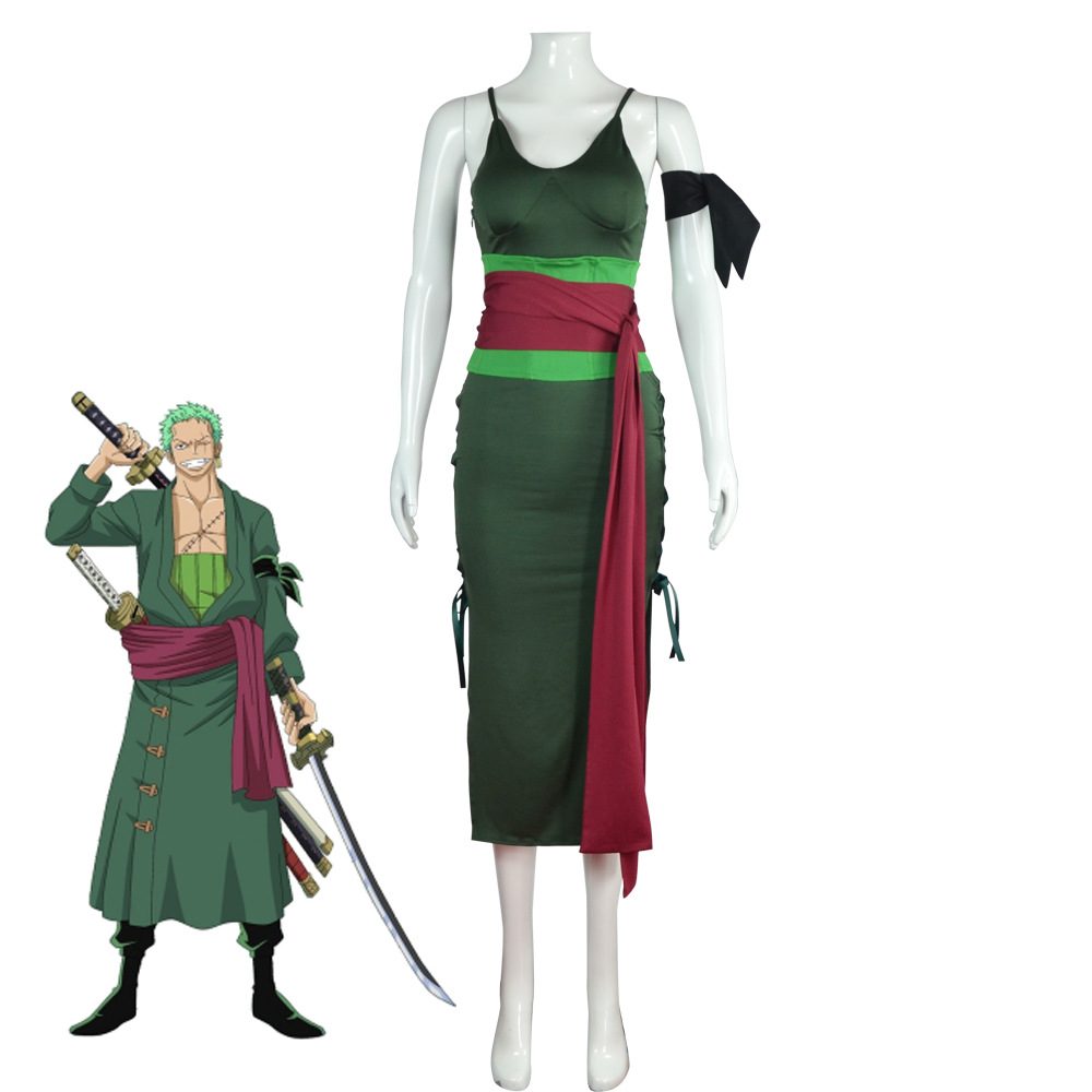 アニメロロノア・ゾロコスプレ衣装ワノ国国変装大人女性のための - Anime Zoro Cosplay Female のレビューと価格