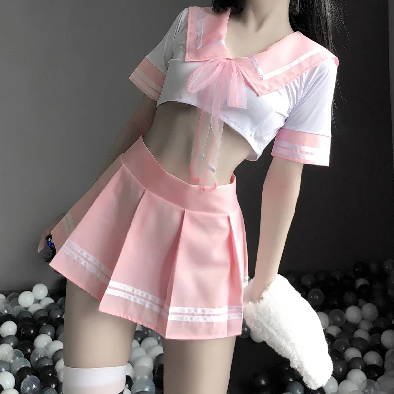 2026 韓国ショートシャツプリーツスカートエキゾチックセー - Anime Cosplay Korean Girl のレビューと価格
