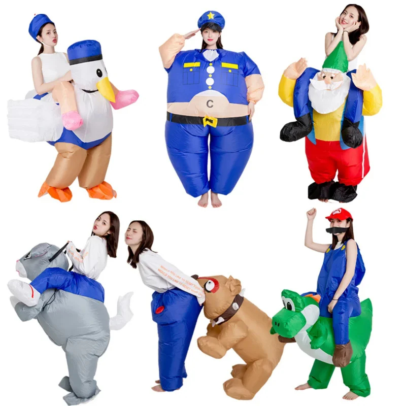 2026 漫画イメージ乗馬恐竜犬ウサギひよこインフレータブル - Anime Cosplay Images のレビューと価格