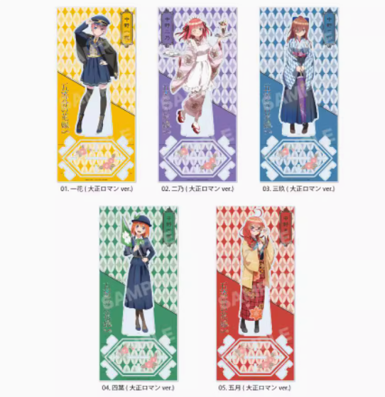 アニメのアクリルスタンド,5つの基本的なピース,ナカノチカ, - Quintuplets Anime Cosplay のレビューと価格