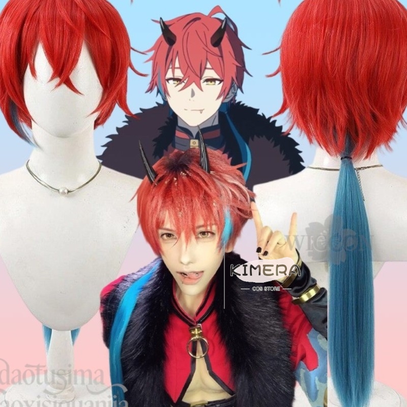 キメラストア アニメ姫カグヤ！ コスプレミカドアキラショート - Anime Cosplay Blue Hair のレビューと価格