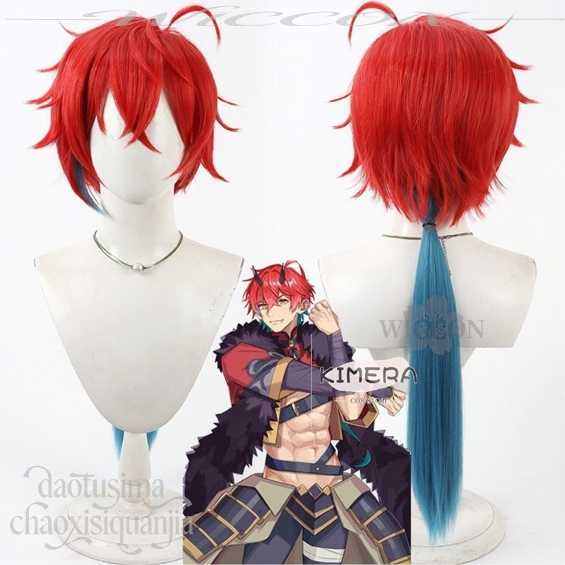 キメラストア アニメ姫カグヤ！ コスプレミカドアキラショート - Anime Cosplay Blue Hair のレビューと価格