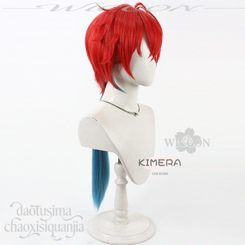 キメラストア アニメ姫カグヤ！ コスプレミカドアキラショート - Anime Cosplay Blue Hair のレビューと価格