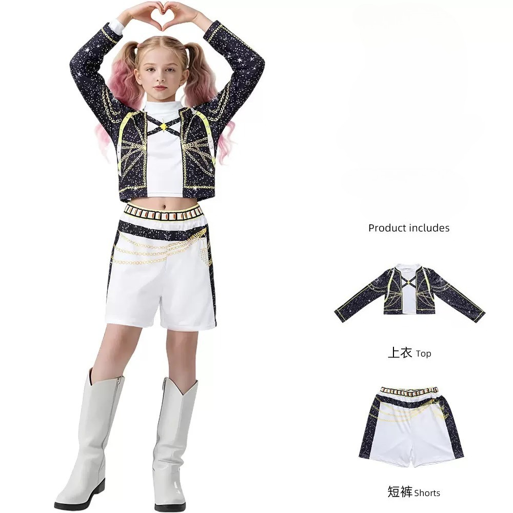 韓国映画のロールプレイ服 ガールズグループ 子供用コスチュー - Anime Cosplay Korean Girl のレビューと価格