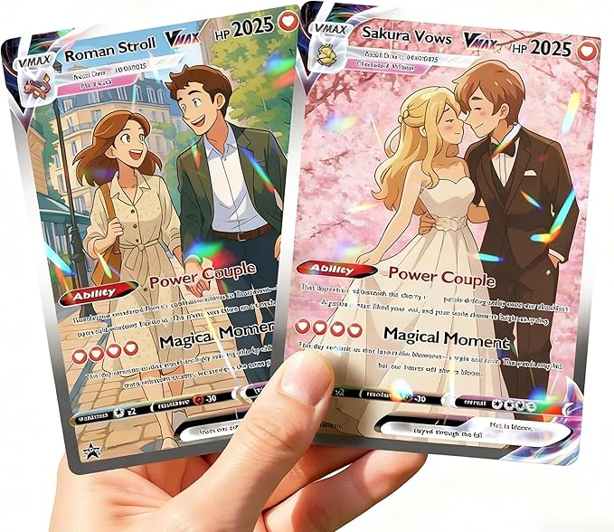 パーソナライズされたアニメ記念日カード カスタム写真結婚ポス - Anime Cosplay Photo のレビューと価格