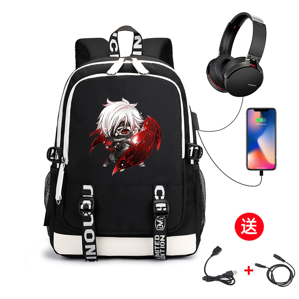 アニメ東京グールバックパック子供大容量スクールバッグカネキケ - Tokyo Ghoul Mask のレビューと価格