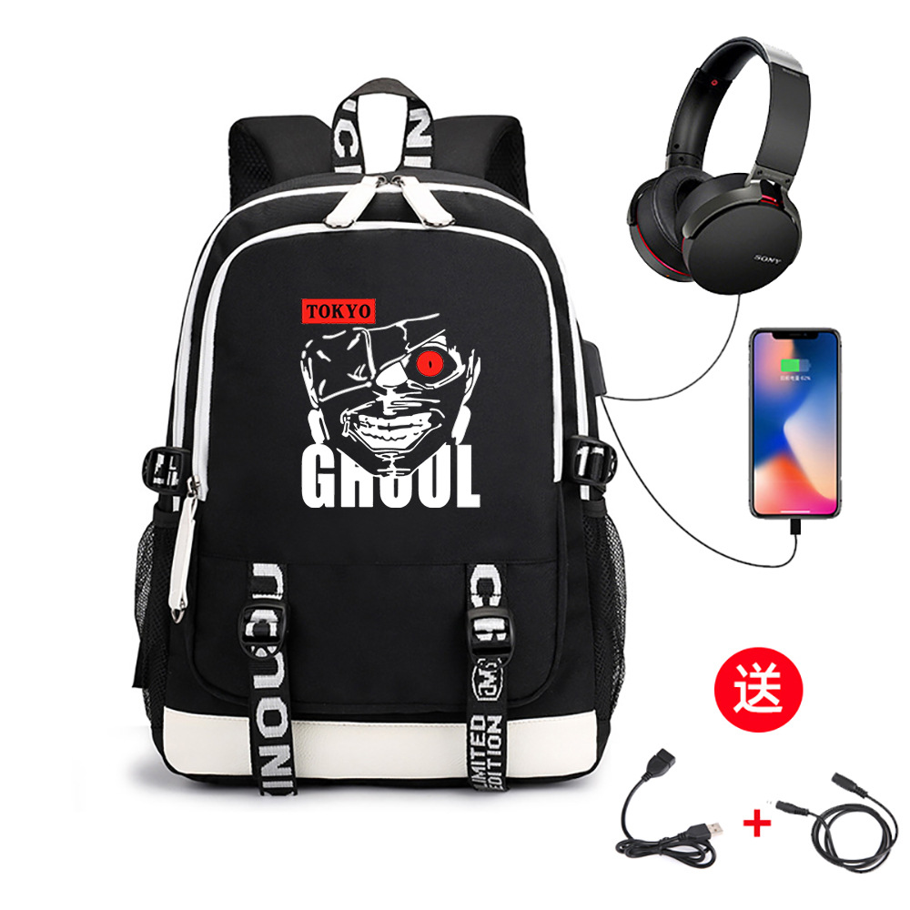 アニメ東京グールバックパック子供大容量スクールバッグカネキケ - Tokyo Ghoul Mask のレビューと価格